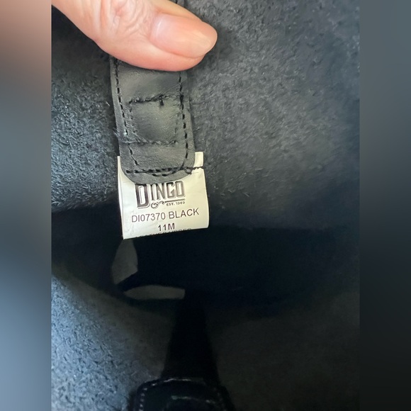 NWT Dingo 1969 Molly Harness Moto Black Leather Boots, Sz 11 women’s - Picture 6 of 7